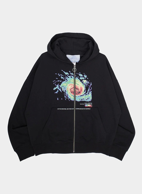 Зип-худи Jungles Jungles Spiralling Hoodie Black