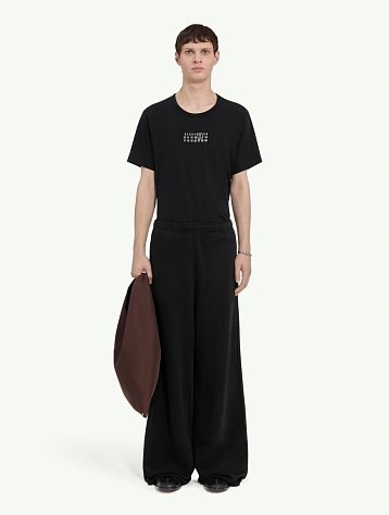 Брюки MM6 Maison Margiela Wide Leg Jersey Black