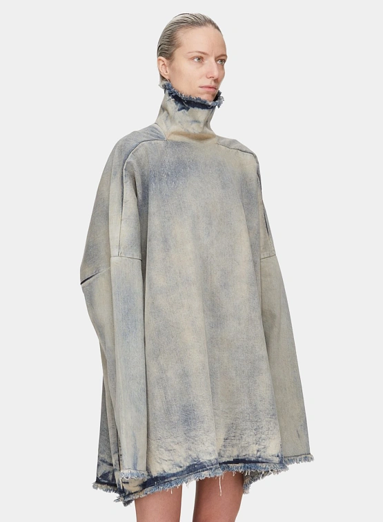 Женский лонгслив RICK OWENS DRKSHDW Jumbo Tabard Mineral Pearl