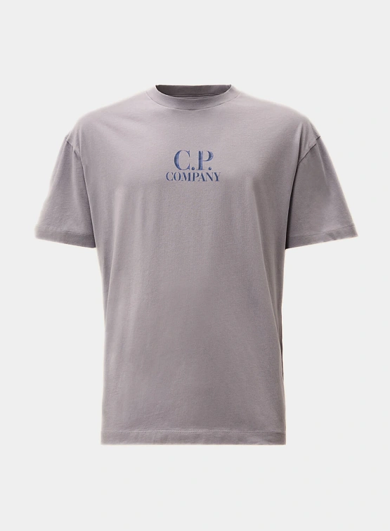 Футболка C.P. Company 30/1 Jersey Logo Lavander Violet