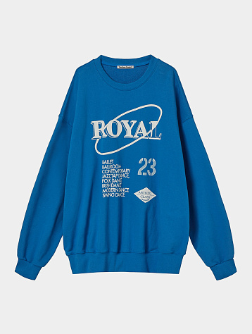 Женский свитшот TheOpen Product Royal Letter Sweatshirt Blue