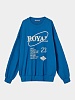 Женский свитшот Open YY Royal Letter Sweatshirt Blue