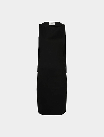 Женское платье Coperni Open Back Cape Dress Black