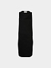 Женское платье Coperni Open Back Cape Dress Black