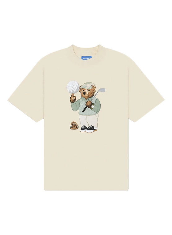 Футболка MARKET Par 5 Bear T-Shirt Ecru