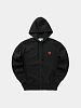 Зип-худи Comme des Garçons PLAY Red Heart Zip-Up Black