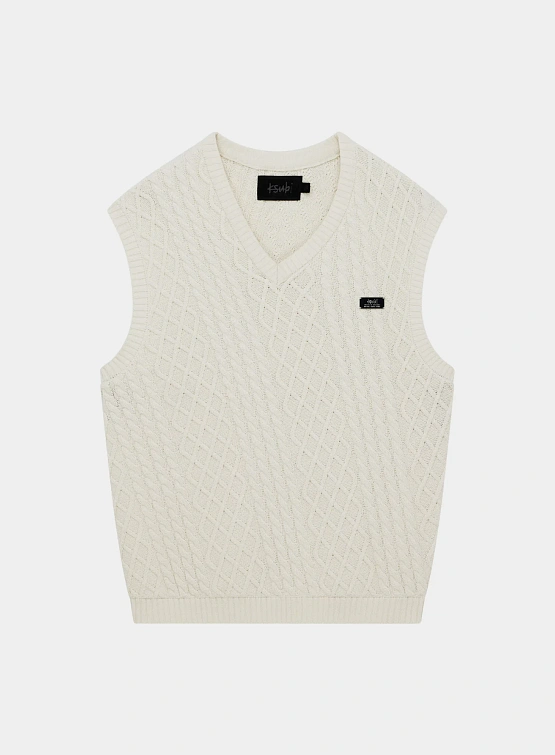 Жилет Ksubi Turncable Knitted Vintage White