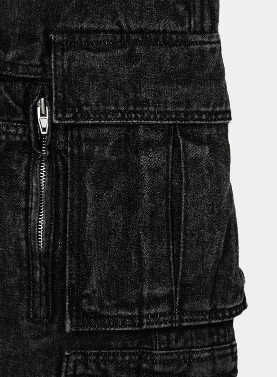 Шорты JUUN.J Panelled Denim Shorts Black