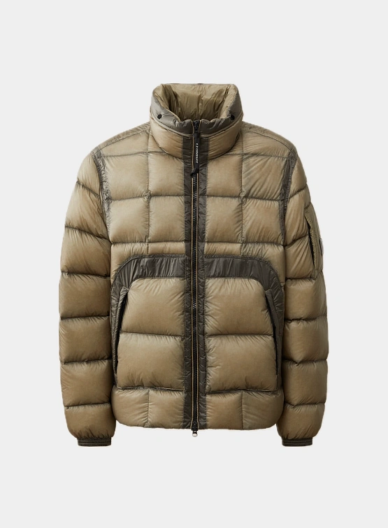 Пуховик C.P. Company D.D. Shell Hooded Short Down Vintage Khaki