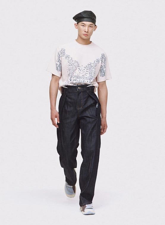 Берет JUNTAE KIM Scarf Tie Neck Beret Black