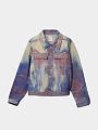 джинсовая куртка camperlab denim jacket blue-beige-red