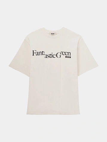 Футболка MSGM Fantastic Cream