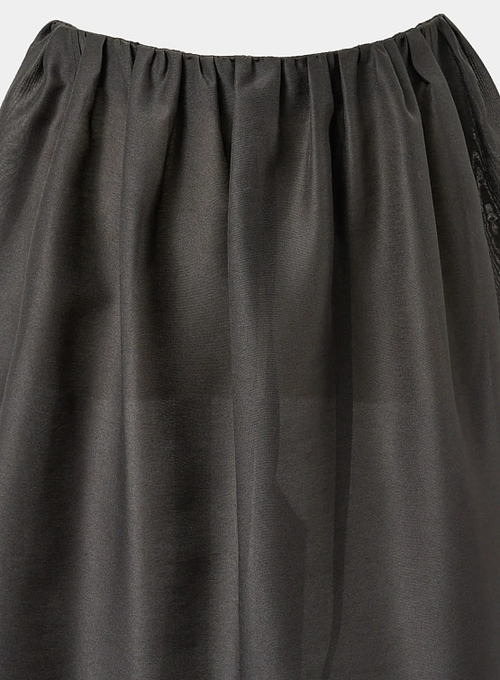 Женская юбка AMOMENTO Shirring Organza Charcoal