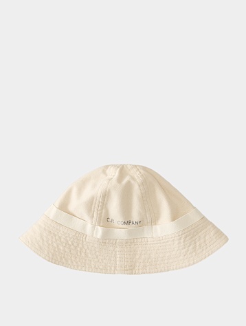 Панама C.P. Company Cotton Twill Bucket Hat Greige