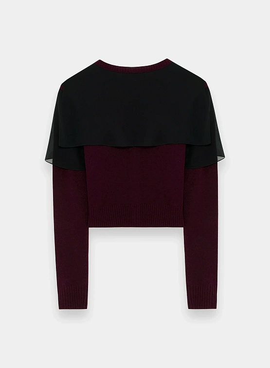Женский кардиган UNDERCOVER Double Layer Bordeaux