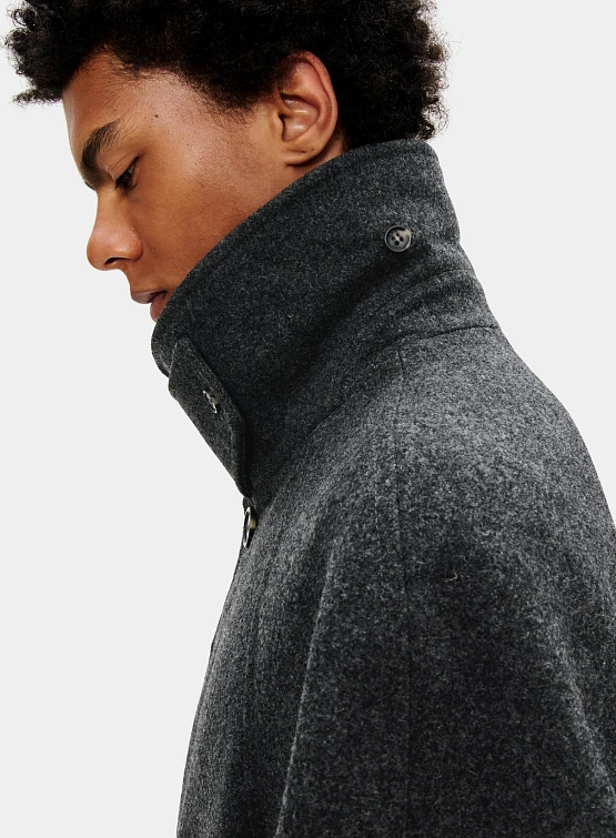 Пальто A.P.C. Solid-Colour With Raglan Sleeves Anthracite