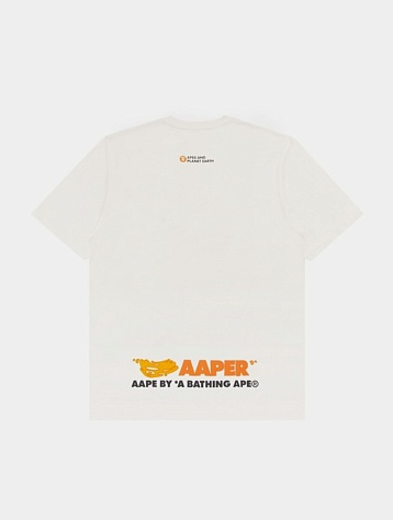Футболка AAPE Universe Ape Face White