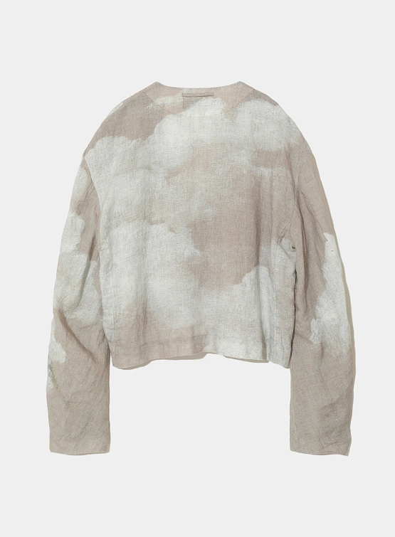 Жакет UNDERCOVER Linen Collarless Cropped Natural Base