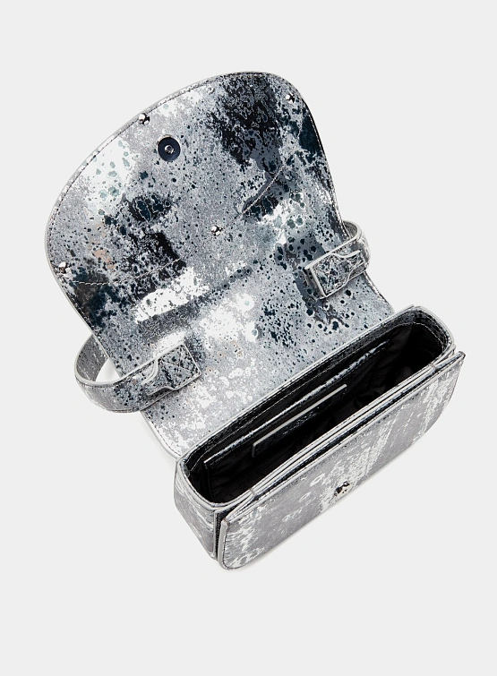 Женская сумка Diesel 1DR Shoulder Silver/Gun Metal