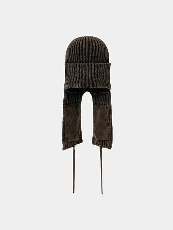 Шапка AJOBYAJO Washed Knit Trooper Brown