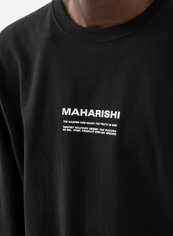 Лонгслив MAHARISHI 1350 Miltype Map Black