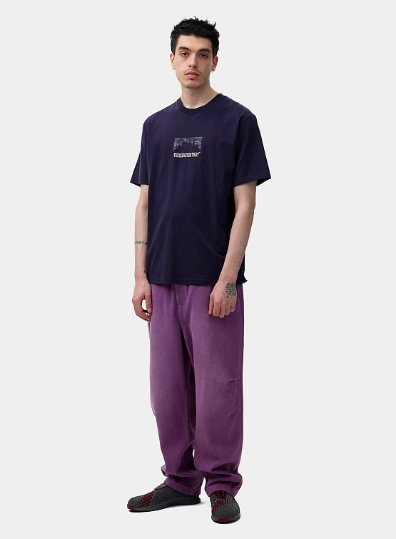 Брюки thisisneverthat Overdyed Twill Pant - Updated Plum