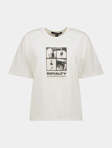 Женская футболка Ksubi Royalty Everyday Vintage White