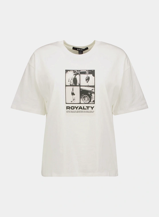 Женская футболка Ksubi Royalty Everyday Vintage White