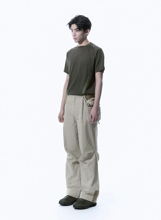 Брюки SAN SAN GEAR Linen Block Beige