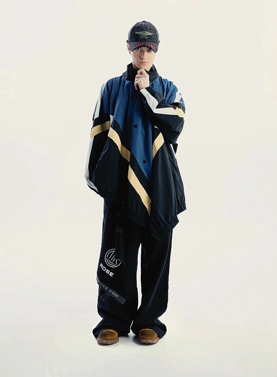 Олимпийка Martine Rose Blanket Track Jacket Black Yellow