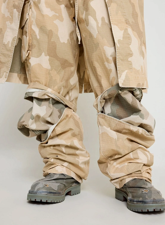 Брюки 424 Cargo Detachable Bermudas Washed Sand Camo Stone