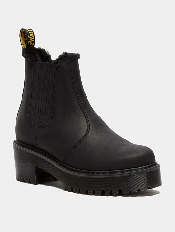 Челси Dr. Martens Rometty Faux Fur Leather Black