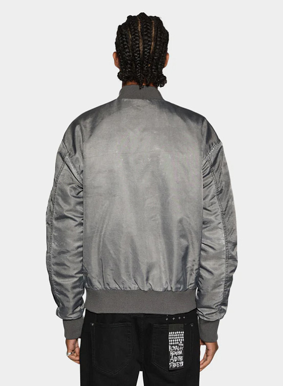 Бомбер Ksubi Royalty Bomber Overdye Coal Grey