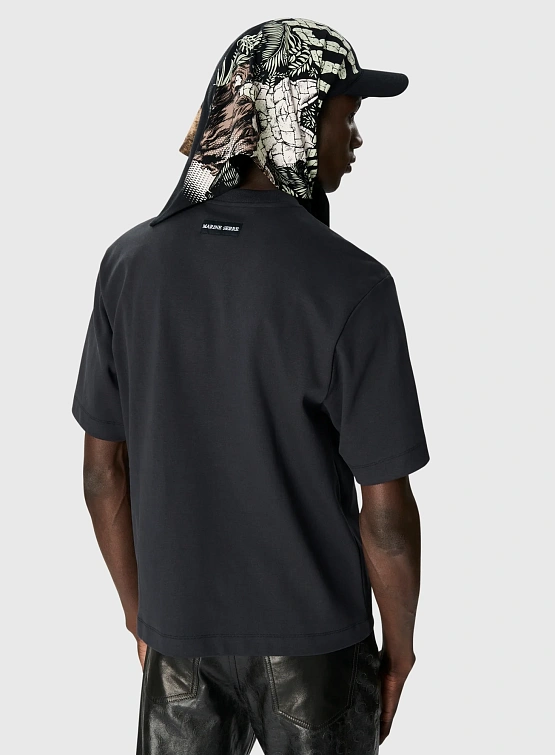 Футболка Marine Serre MS Sports Relaxed Black/Red