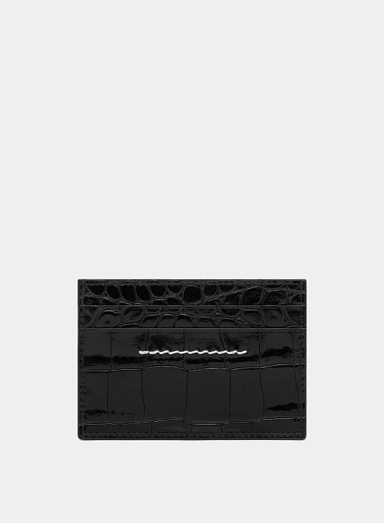 Кардходлер MM6 Maison Margiela Numeric Textured Black