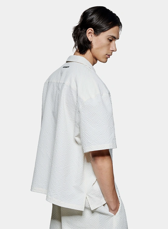 Рубашка MKI MIYUKI ZOKU Seersucker Vacation Bone