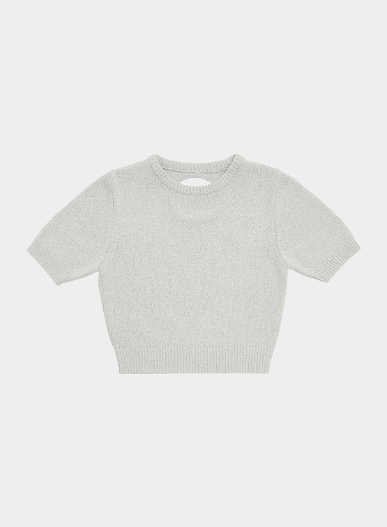 Женский свитер AMOMENTO Back Cut-Out Pullover Grey