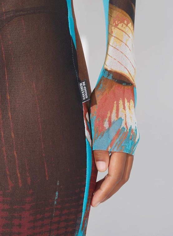 Женское платье Jean Paul Gaultier Re-Edition: La Robe Tennis Multicolor