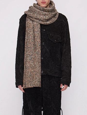 Шарф Song for the Mute Cable Knit Melange Taupe