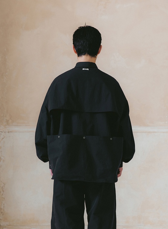 Рубашка ANGLAN Steric CN Multi Pocket Shirt Black