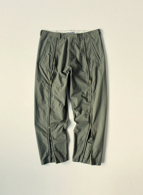 Брюки YESEYESEE CN Vertical Zip Pants Sage Green