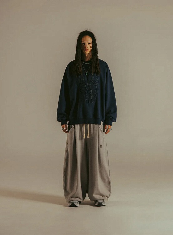 Свитшот ANGLAN x ESEELMI Tribal Mask Sweat Shirt Navy