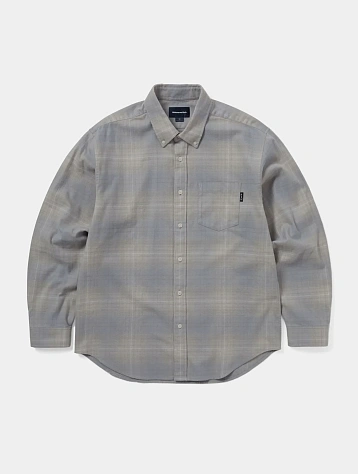 Рубашка thisisneverthat Flannel Check Shirt Grey