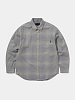 Рубашка thisisneverthat Flannel Check Shirt Grey
