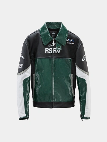 Кожаная куртка ALPINESTARS RSRV Alloy Black/White/Green