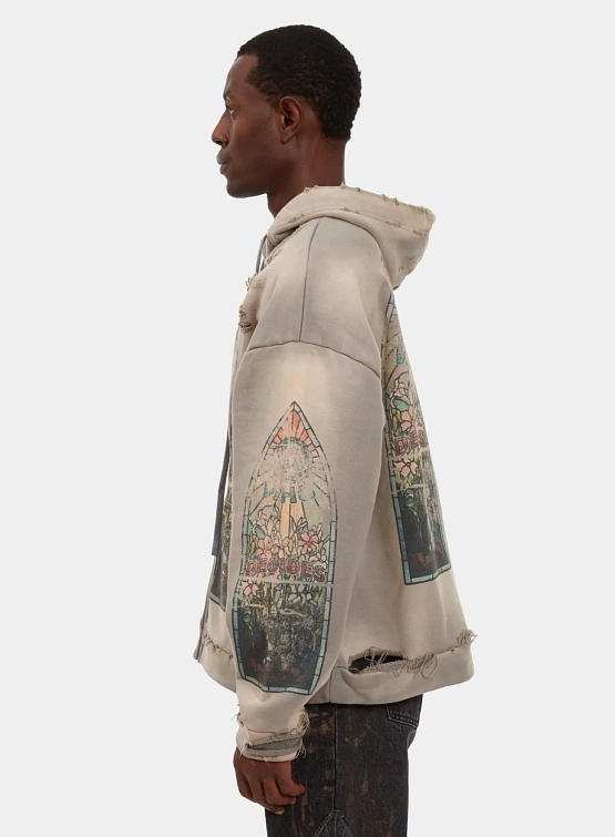 Зип-худи WHO DECIDES WAR Faded Vintage Grey