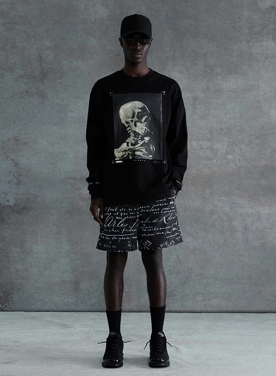 Лонгслив Stampd Skeleton LS Relaxed Tee Black