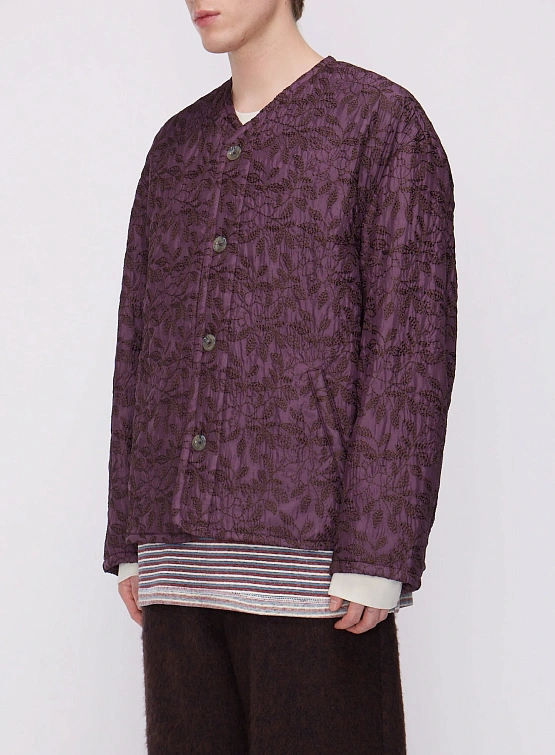 Стеганая куртка Song for the Mute Unisex Oversized Liner Purple