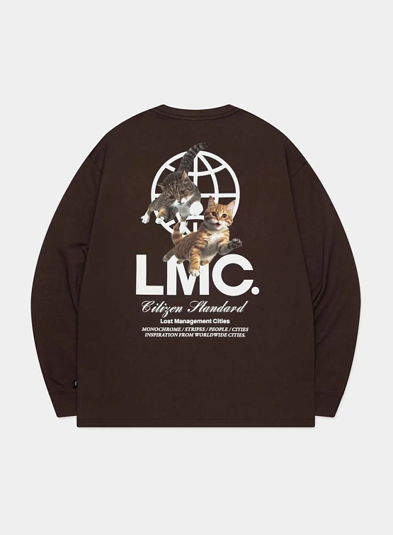 Лонгслив LMC Flying Cats Long Slv Tee Brown