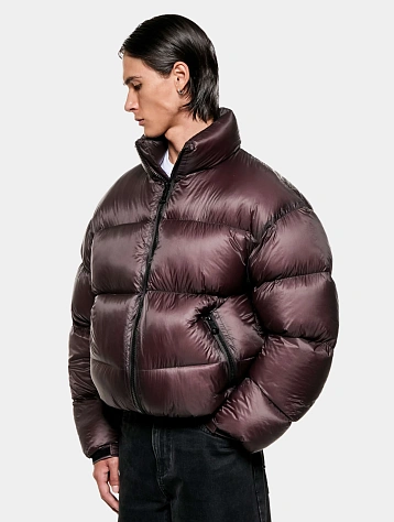 Пуховик MKI MIYUKI ZOKU Translucent Funnel Neck Bubble Raisin